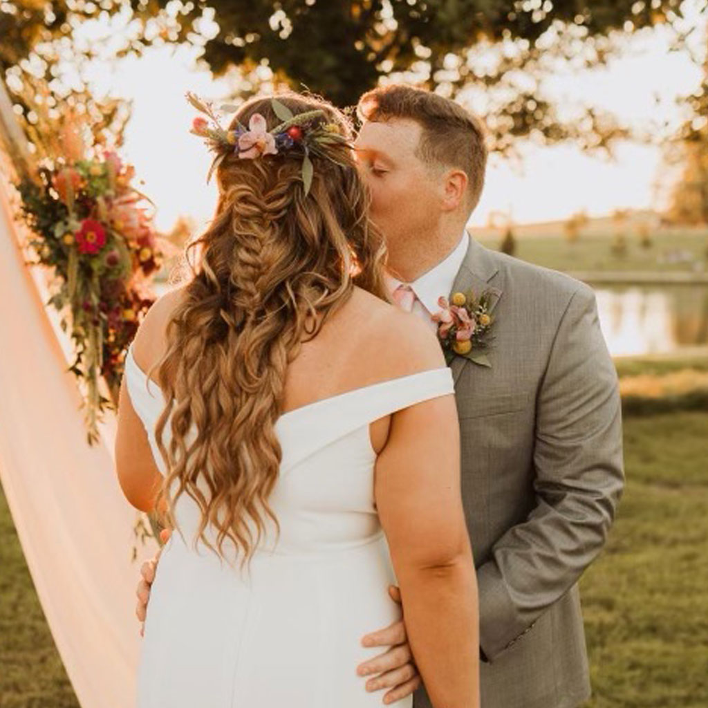 bride hair and makeup photo